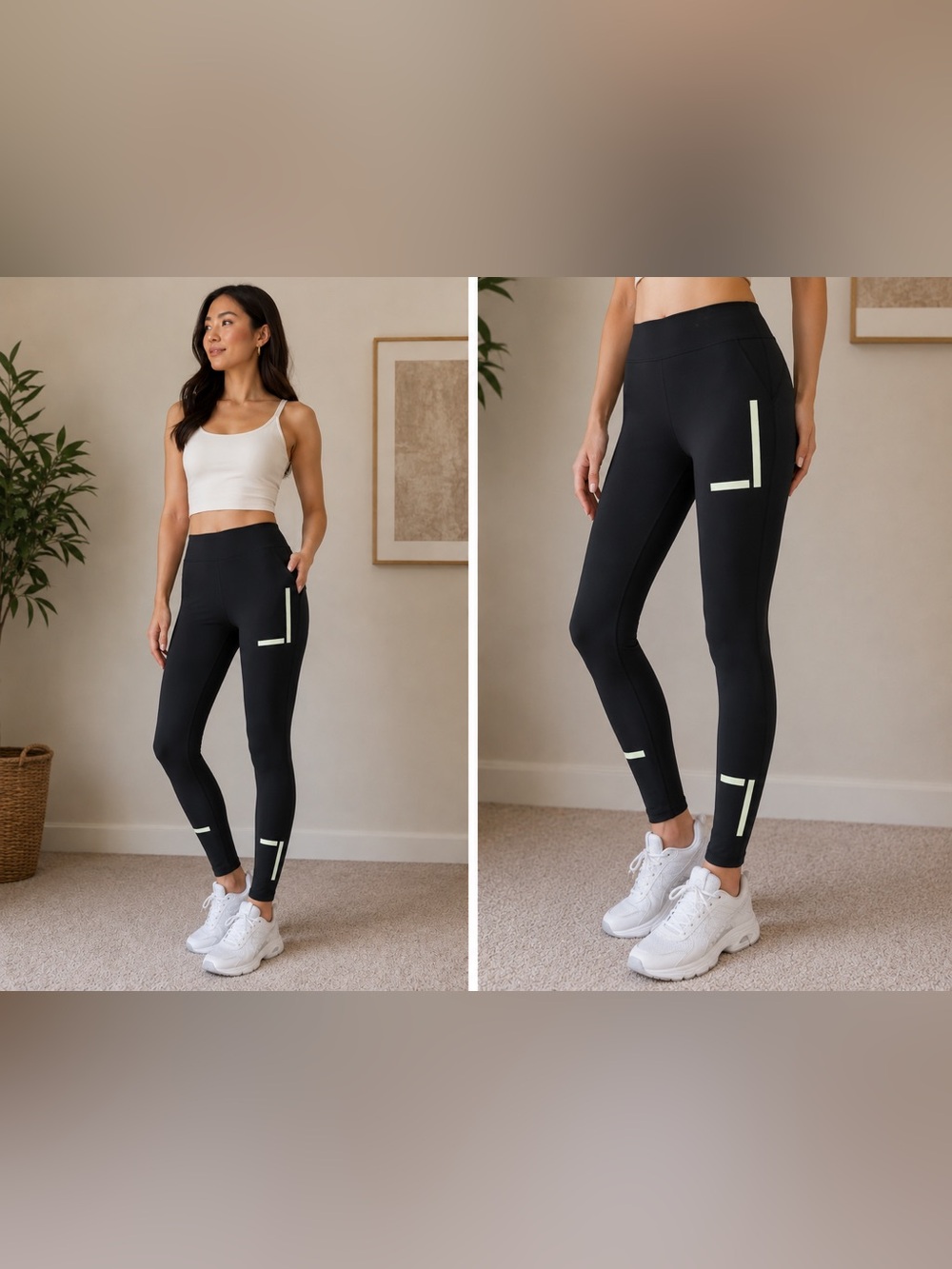Adidas Fastim Reflective Running Tights Womens 2XS Black Athletic Leggings - Picture 3 of 12